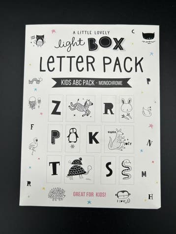 Lightbox letter set: ABC dieren - zwart, Ophalen of Verzenden, Nieuw