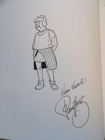 Suske en Wiske - Het Spaanse Spook met fantekening door Paul, Nieuw