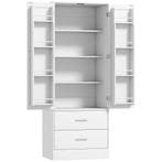 TRUUSK Keukenkast 159 cm - Verstelbare planken - 2 lades - V, Verzenden, Nieuw