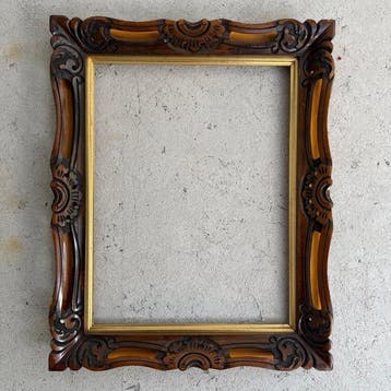 Vergulde Schilderij Lijst - Lijst - Hout, Antiek en Kunst, Curiosa en Brocante