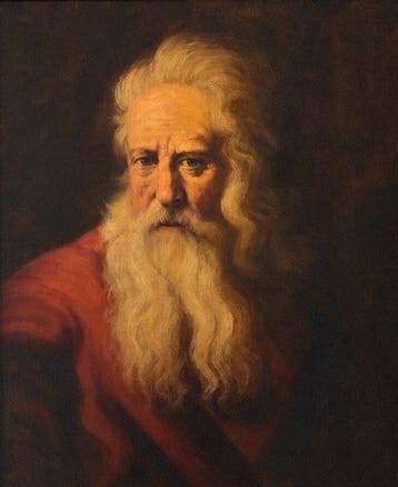 Jan (Johannes) Theuns (1877-1961) - Portret van een oude man