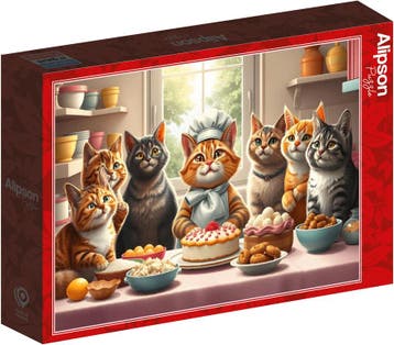 Pastry Cats in Action Puzzel (1000 stukjes) | Alipson Puzzle, Verzenden, Nieuw