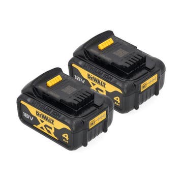 Aanbieding: 2x DeWalt DCB182 XR accus 18 V, 4.0, origineel, Verzenden, Nieuw