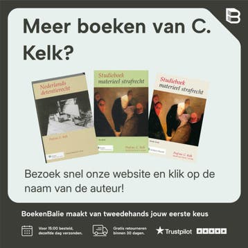 Studieboek materieel strafrecht 9789013153941 C. Kelk, Verzenden, Gelezen, C. Kelk