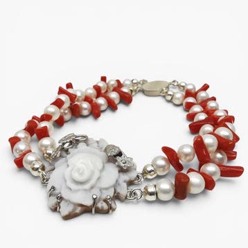 Parel - Zilver - Armband - Italiaans vakmanschap