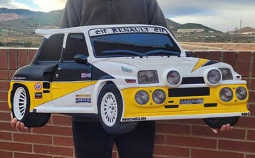 Estuk-art 100cm x 50cm - Model sportwagen - Renault maxi, Nieuw