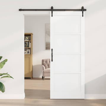vidaXL Binnendeur 83 x 211 cm Multiplex Wit, Verzenden, Nieuw