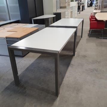 Ahrend Portal kantoortafel - 160x80 cm - grijs blad/grijs fr, Huis en Inrichting, Tafelonderdelen, Ophalen of Verzenden, Nieuw
