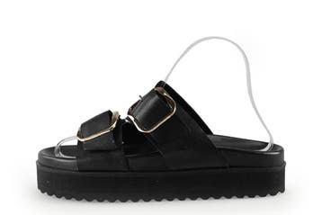Nelson Slippers in maat 37 Zwart, Slippers, Verzenden, Zwart, Zo goed als nieuw