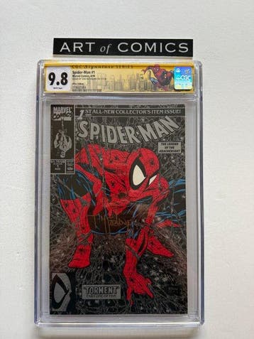 Spider-Man #1 - Silver Edition - Signed by Todd McFarlane -, Boeken, Nieuw