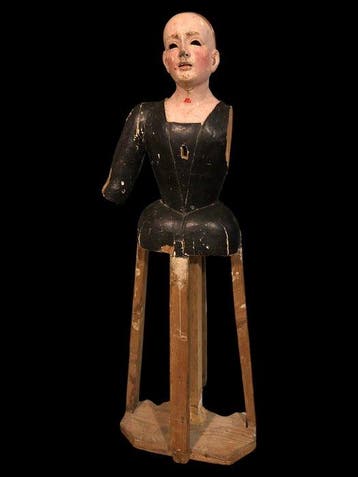 sculptuur, An Antique Dressing Mannequin Sculpture - 105 cm