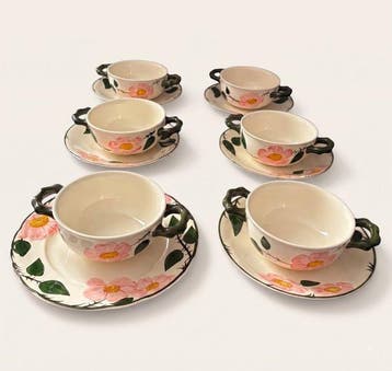 Villeroy & Boch - Wild-Rose - Tafelservies (12) - Porselein
