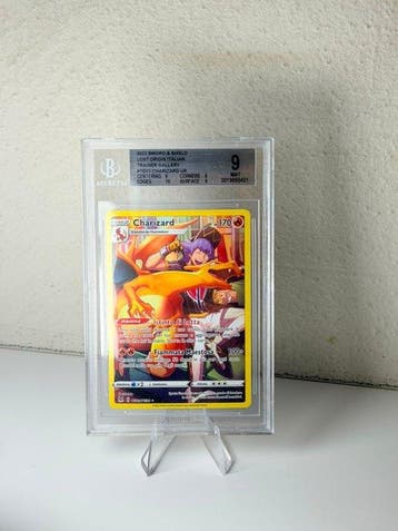 Pokémon - 1 Graded card - Charizard Full art, Foil - Beckett, Nieuw