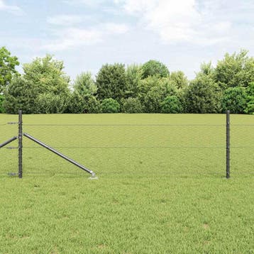 vidaXL zeshoekig gaasgek met palen 25 x 0,5 m PVC-Coated, Verzenden, Nieuw, IJzer