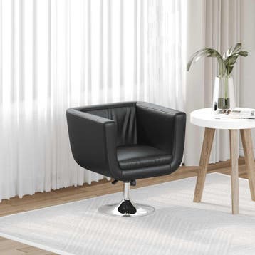 vidaXL Barstoel kunstleer zwart, Huis en Inrichting, Verzenden, Nieuw