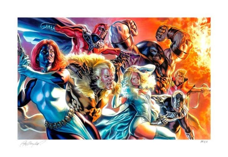 Marvel X-Men Art Print The Brotherhood of Mutants by Feli..., Verzamelen, Film en Tv, Nieuw, Ophalen of Verzenden