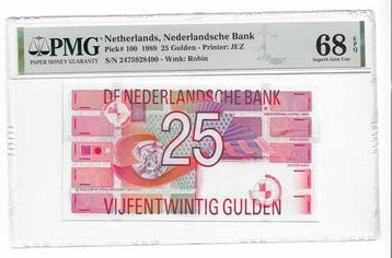 Nederland. De Nederlandsche Bank – 25 Gulden 1989