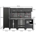 Gereedschapskasten set wandlengte 264 cm. tweedeurs lage, Ophalen of Verzenden, Nieuw