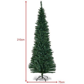 2dekans | Coast Slim Kunstkerstboom Groen – 76 x 213 cm –, Ophalen of Verzenden, Zo goed als nieuw