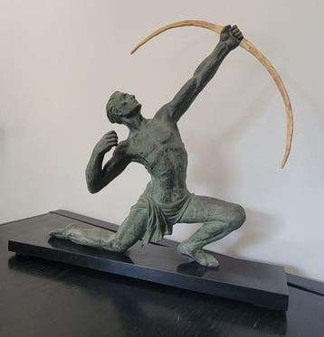 sculptuur, LARCHER daprès Jean de Roncourt - 49 cm -