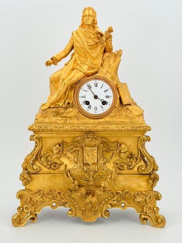 Figurale pendule - Antiek Brons, Messing - 1850-1900