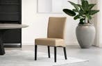 Taupe leren eetkamerstoelen, Ophalen of Verzenden, Nieuw, Leer