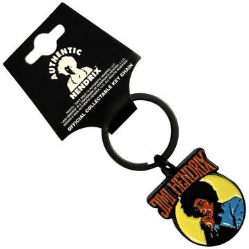 Jimi Hendrix - Vintage Circle Sleutelhanger off. merchandise, Ophalen of Verzenden, Nieuw, Gebruiksvoorwerp
