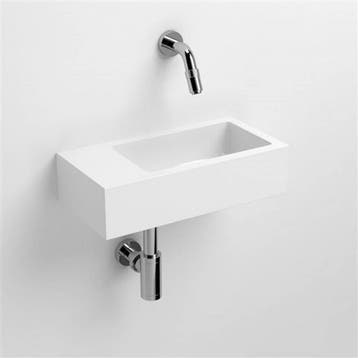 Fontein Clou Flush 3 36x18x9cm Mineraal Marmer Glans Wit, Ophalen of Verzenden, Nieuw