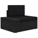 vidaXL Hoekbank met rechterarmleuning sectioneel poly rattan, Verzenden, Nieuw