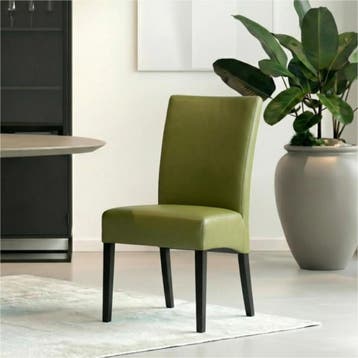 Leren eetkamerstoel Just - Toledo Apple Green (groen) -, Overige kleuren, Bohemian, Eigentijds, Klassiek, Retro, Romantisch, Scandinavisch