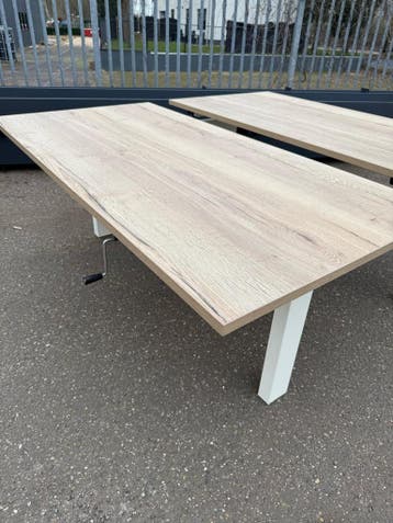 Refurbished Duo Werkplek - Duo Bureau Drentea Presto, Verzenden, In hoogte verstelbaar, Zo goed als nieuw