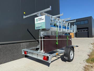 Alumexx Rolsteiger – Zo goed als nieuw! 8,2 WH Met aanhanger, Doe-het-zelf en Verbouw, Steigers, Nieuw, Rolsteiger of Kamersteiger