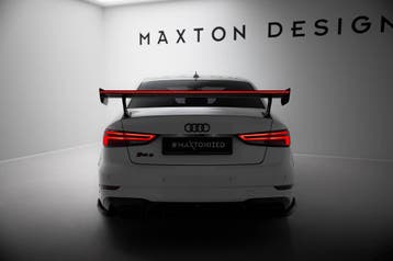Maxton Carbon Spoiler met beugels en LED Audi A3 / A3 S-Line, Auto diversen, Verzenden