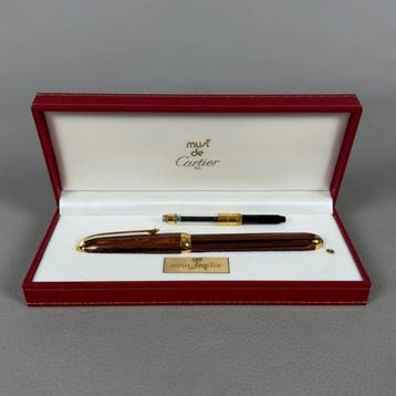 Cartier - Stylo Plume M Louis Cartier Ebonite Brun Clair -, Nieuw