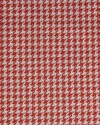 Katoen Polyester Pied De Poule Terracotta, Nieuw, Bruin