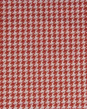 Katoen Polyester Pied De Poule Terracotta, Nieuw, Bruin
