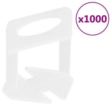 vidaXL Nivelleerklemmen voor tegels 1000 st 2 mm, Doe-het-zelf en Verbouw, Verzenden, Nieuw