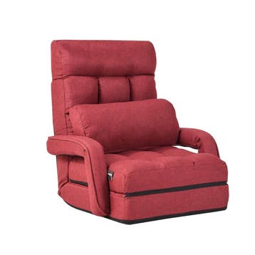 2dekans | Coast Vloerstoel Rood – 62 x 35 x 70 cm –, Huis en Inrichting, Stoelen, Ophalen of Verzenden, Zo goed als nieuw, Rood