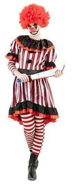 Bloederig clown kostuum - dames, Verzenden, Nieuw, Feestartikel