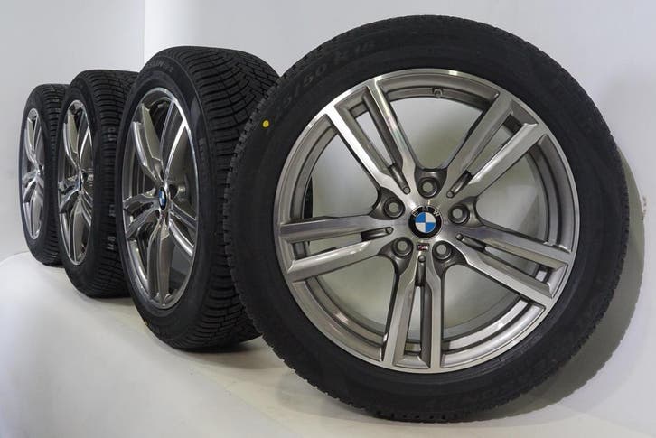 BMW X1 X2  F48 F39 486M 18 inch velgen Pirelli  Winterbanden, Auto-onderdelen, Banden en Velgen, Velg(en), Gebruikt, 18 inch, Winterbanden