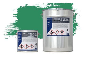 Wixx 2K Epoxy 650 Extreme Betoncoating RAL 6024 |, Doe-het-zelf en Verbouw, Verf, Beits en Lak, Verzenden, Nieuw, Verf, Minder dan 5 liter