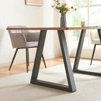 Stalen onderstel Greiling set van 2 tafelpoot 72x70 cm zwart, Verzenden, Nieuw