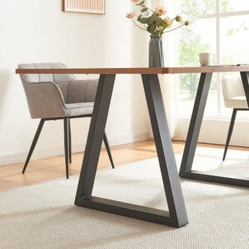 Stalen onderstel Greiling set van 2 tafelpoot 72x70 cm zwart, Verzenden, Nieuw