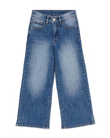 HEMA Kinderjeans wijd middenblauw, Verzenden, Nieuw