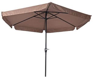 Gemini Parasol Taupe Ø300 cm, Nieuw, Waterdicht, Stokparasol, 2 tot 3 meter