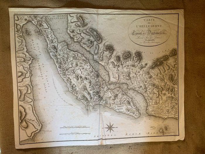 Griekenland - Dardanellenkanaal / Kaart van de Hellespont /, Boeken, Atlassen en Landkaarten