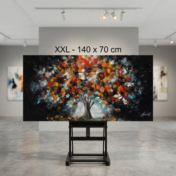 Monika Spiewak - Tree - Oil Painting Stretched On The Frame