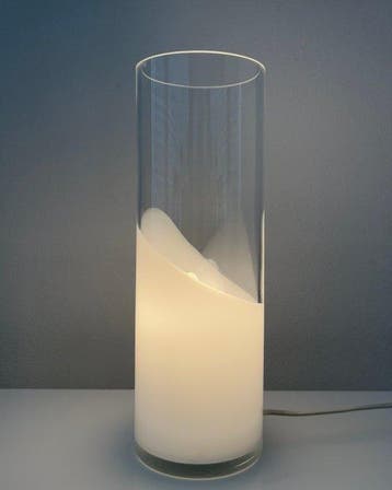 Tafellamp - Aluminium, Glas - Italian Design - H 35 cm