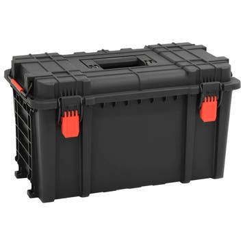 vidaXL Flightcase draagbaar 57x35x32,5 cm PP zwart, Verzenden, Nieuw