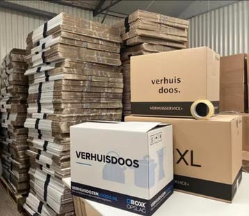 Verhuisdozen - Tweedekans - v.a. €1,- per stuk, Ophalen, Zo goed als nieuw, Doos, Opvouwbaar